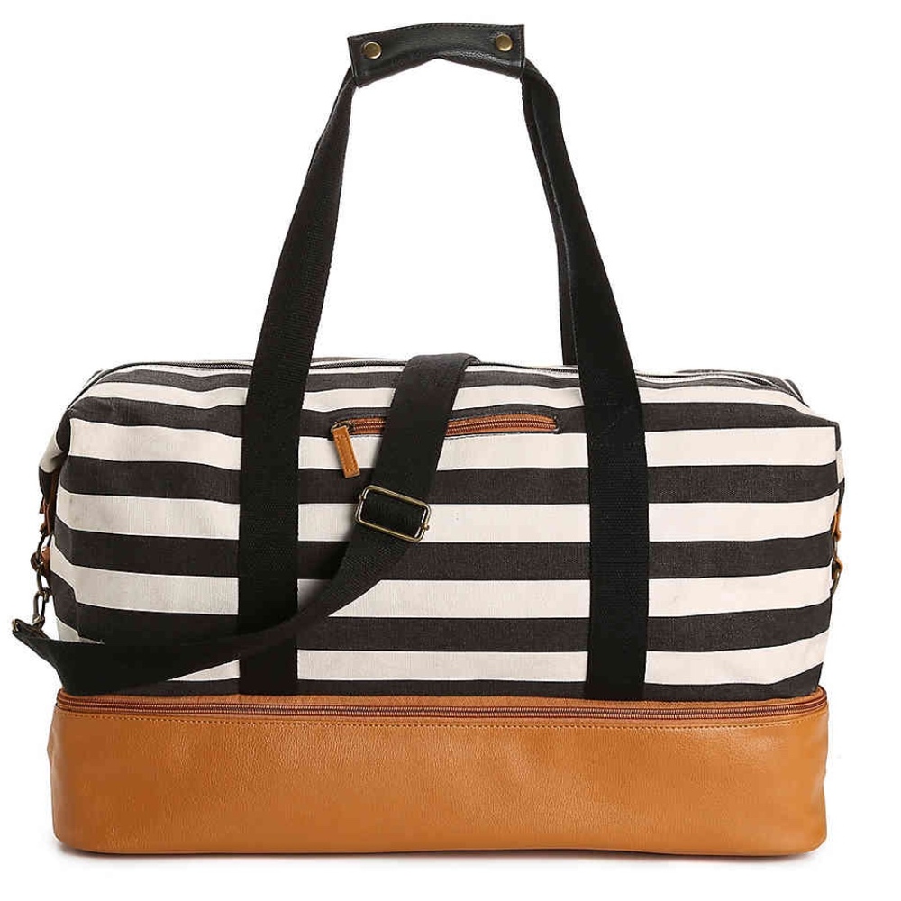 CANVAS WEEKEND TOTE BAG * NEW